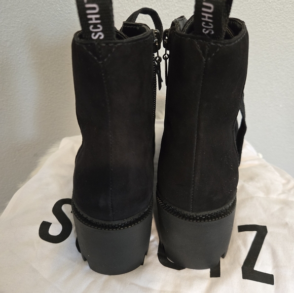 SCHUTZ Xayane Suede Combat  Boot - Picture 4 of 8